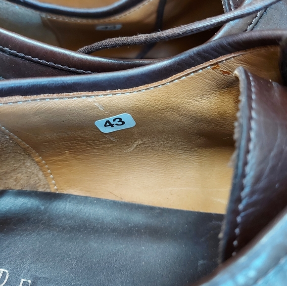 Fabiano Ricci brown leather oxford Derby shoes - Picture 8 of 11